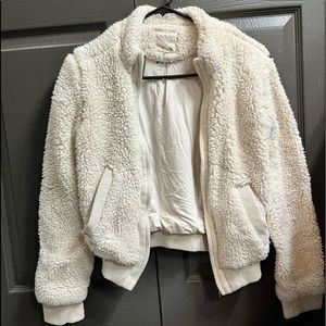 LA Hearts Sherpa Bomber Jacket